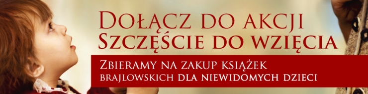 Baner promujący akcję: Okładka książki „Szczęście do wzięcia” 